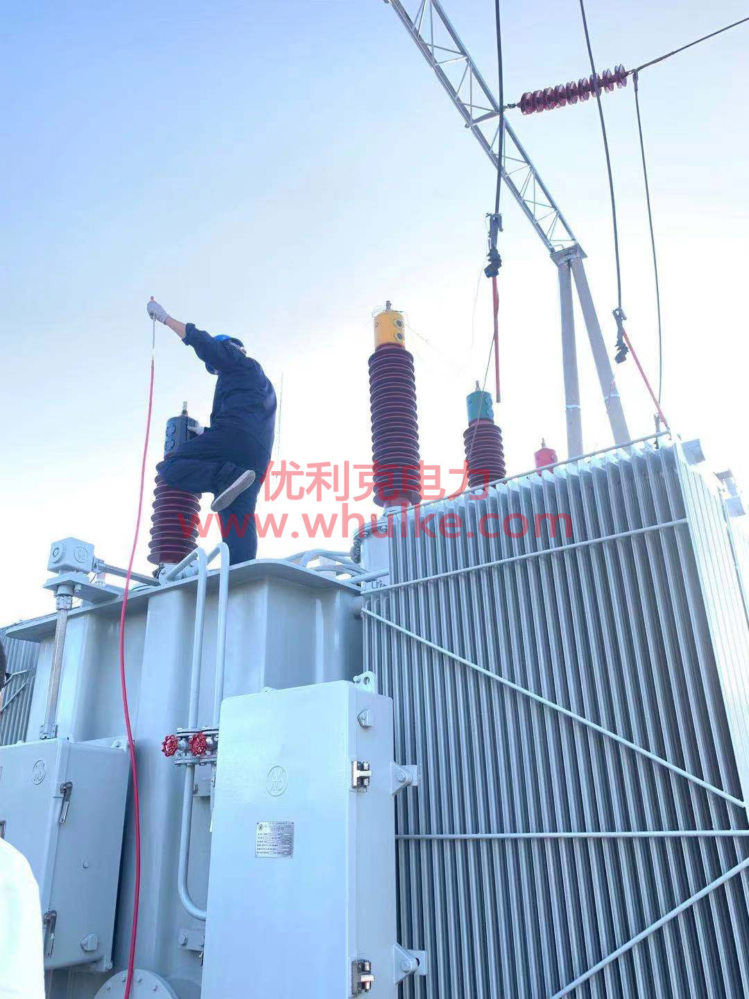 110KV主變耐壓試驗(yàn)現(xiàn)場